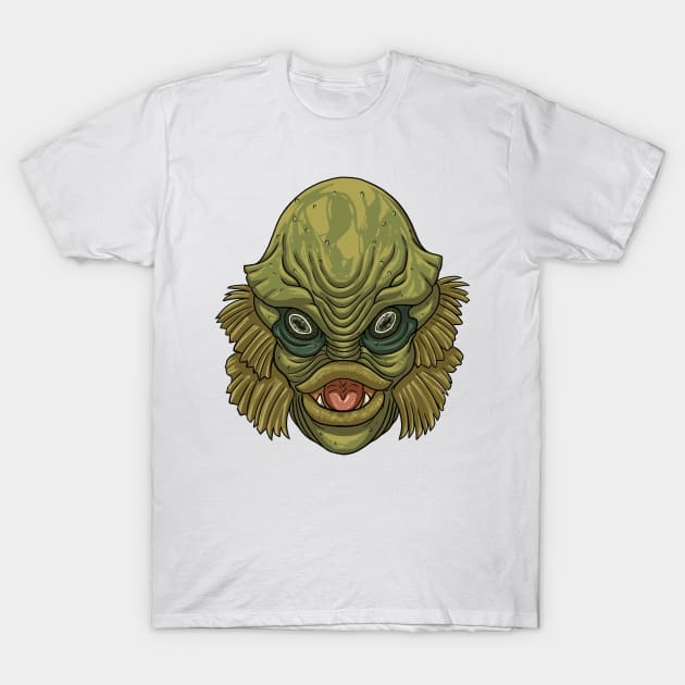 The Creature T-Shirt by Zerbebuth